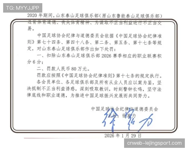 中国足协纪律与道德委员会按照相关规定给予俱乐部处罚